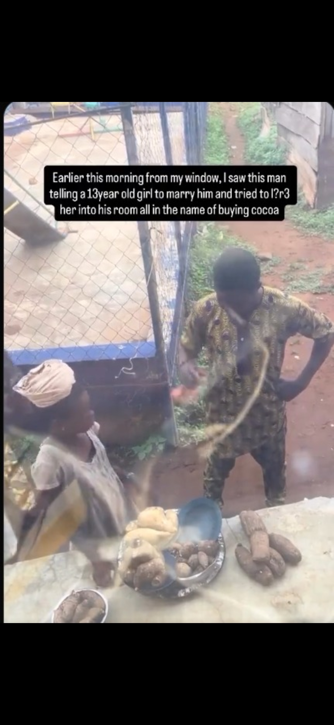 Street Hawking Scandal: Neighbors Confront Elderly Man Over Young Girl in Viral Video