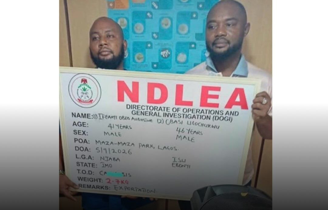 NDLEA Arrests Two Men Over Colorado Shipment Hidden Inside Music Speaker In Lagos