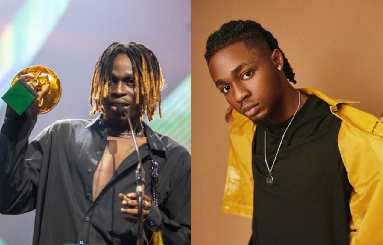 Picture of Fireboy and Olah Lay at the headies award