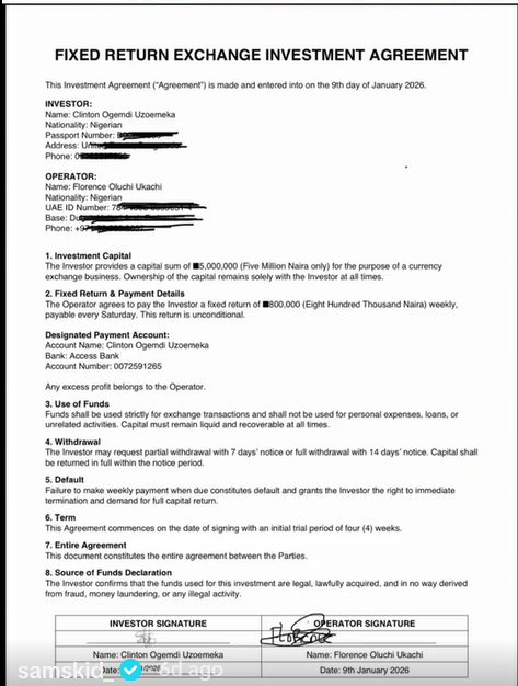 Florence Oluchi Ukachi scam