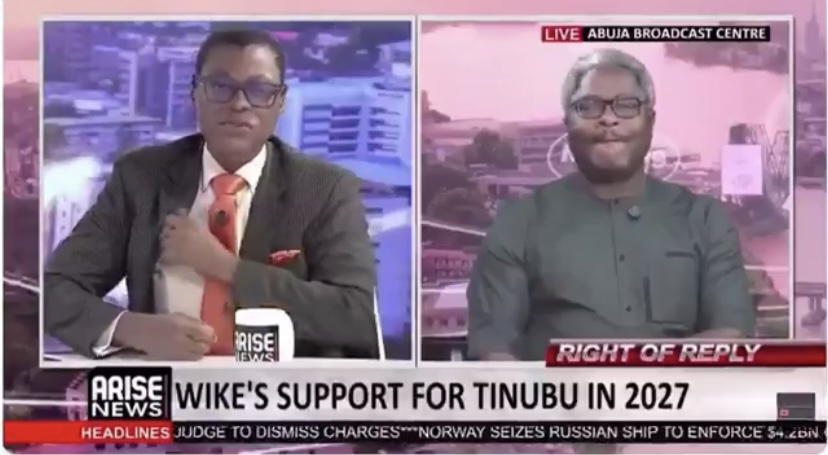 Drama As ARISE TV Cuts Short Interview With Wike’s Aide Lere Olayinka After He Refuses Rufai Oseni’s Questions
