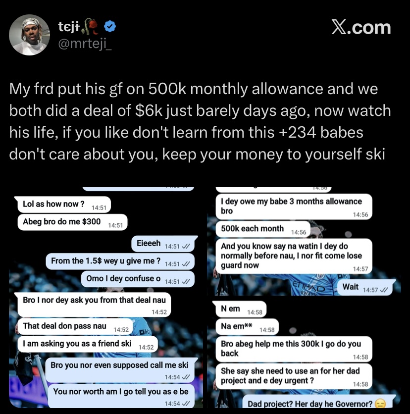 “Keep Your Money to Yourself” — Viral Post on Love, Money, and Relationships Sparks Heated Debate