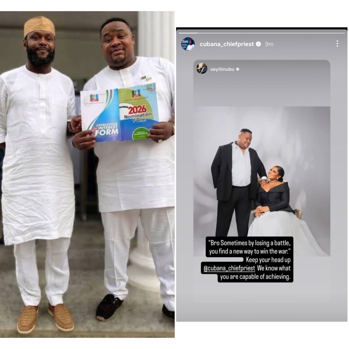 Seyi Tinubu Reacts After Cubana Chief Priest Loses APC Reps Ticket in Imo