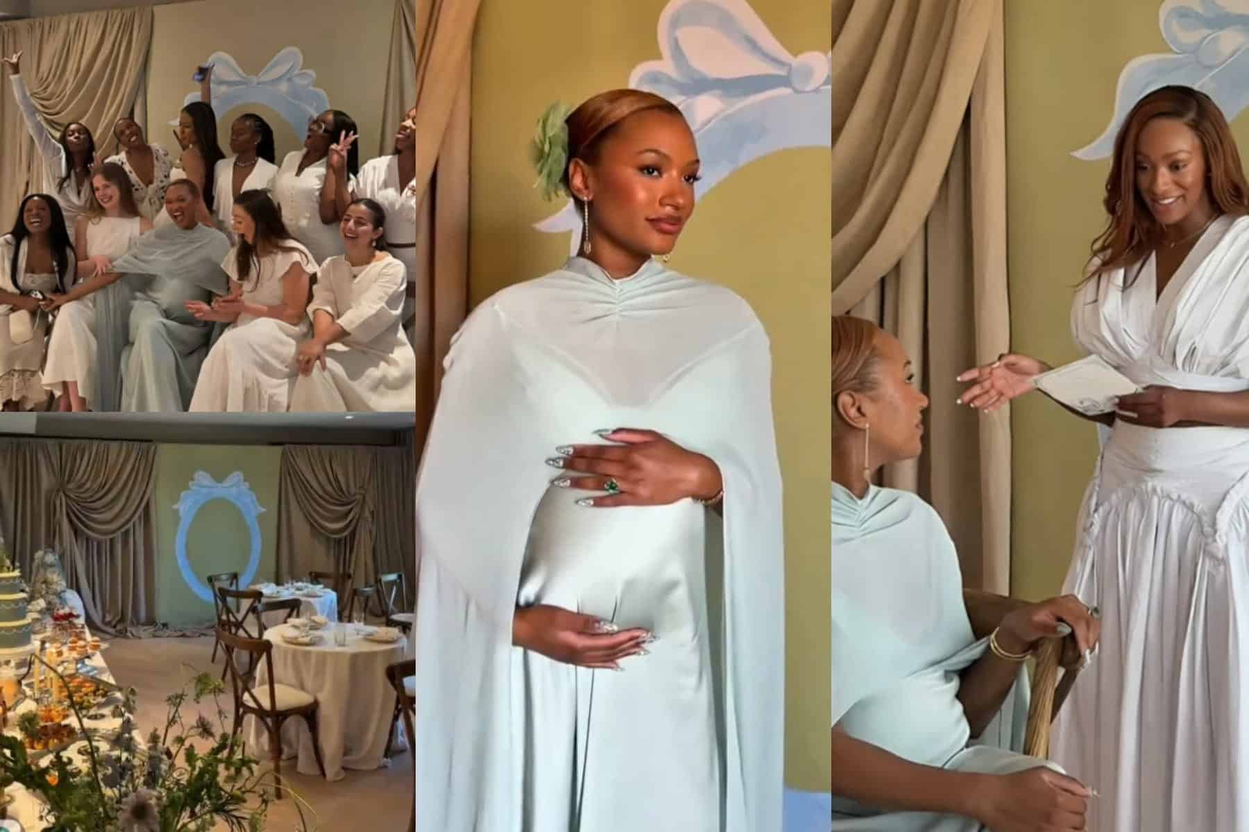 "Quiet Luxury" – Temi Otedola Gives Fans a Glimpse Into Her Baby's Gender During Classy Baby Shower