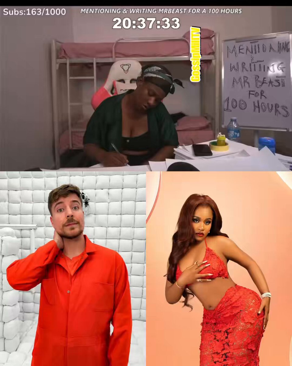 "MrBeast" – BBNaija Star Phyna Begins 100-Hour Challenge to Catch Global YouTuber's Attention