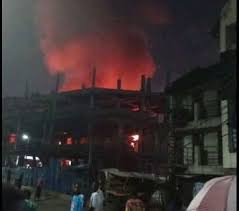Massive Fire Erupts at Yaba Market in Lagos, Traders Count Losses